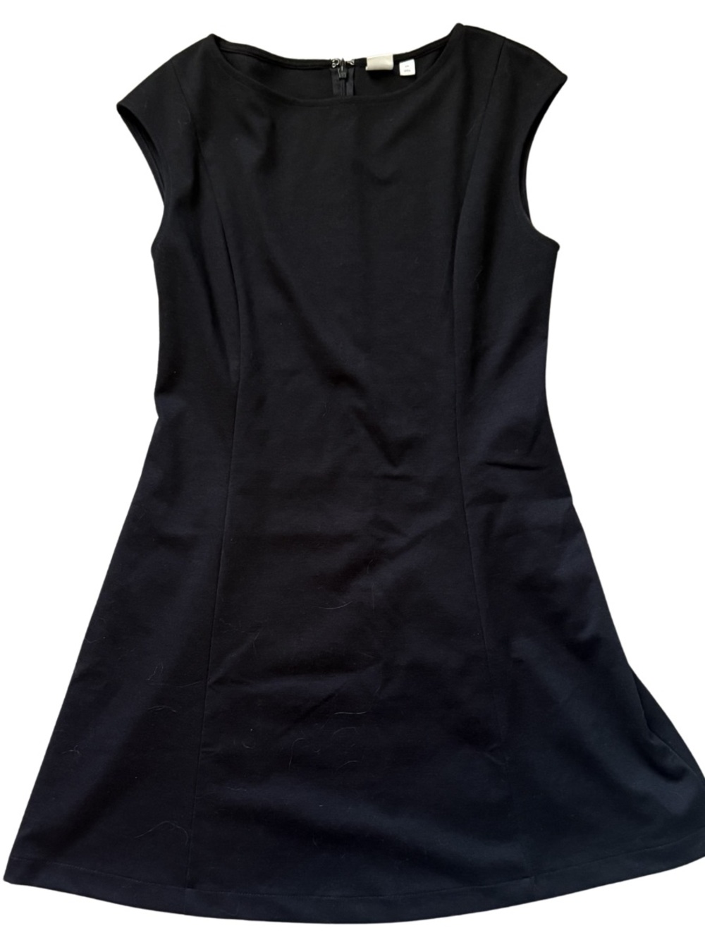 GAP Black Cap-Sleeve Mini Dress